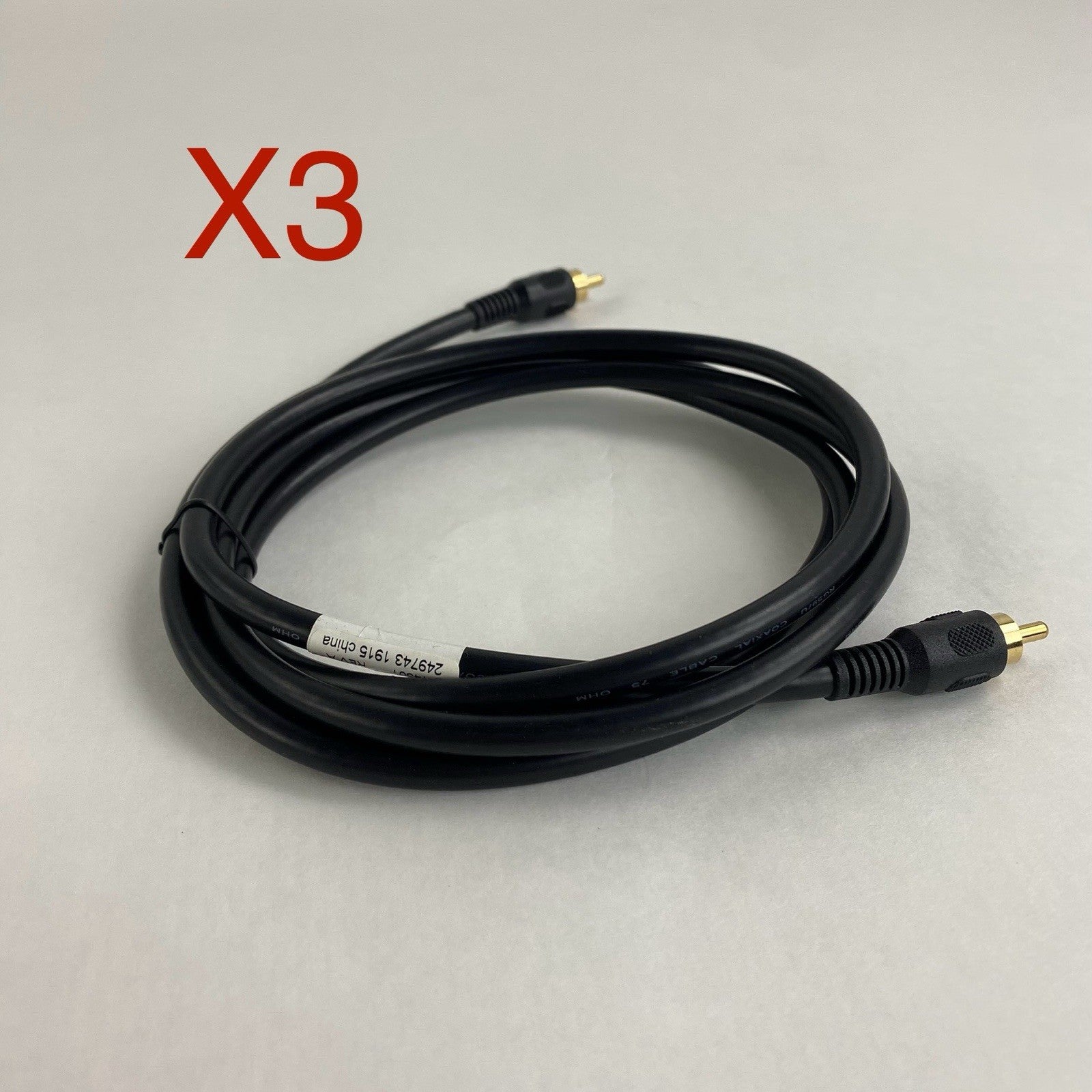 6 Ft A/V Componet Male to Male Gold Tip Cord lot of 30