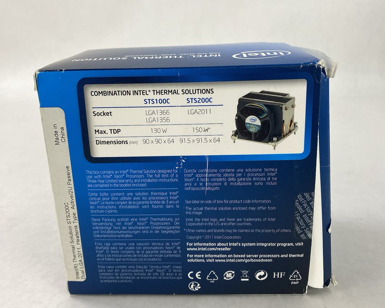 Intel Thermal Solution STS200C Socket LGA2011