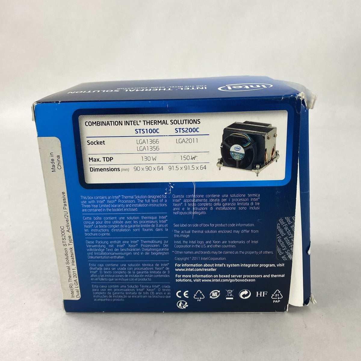 Intel Thermal Solution STS200C Socket LGA20113
