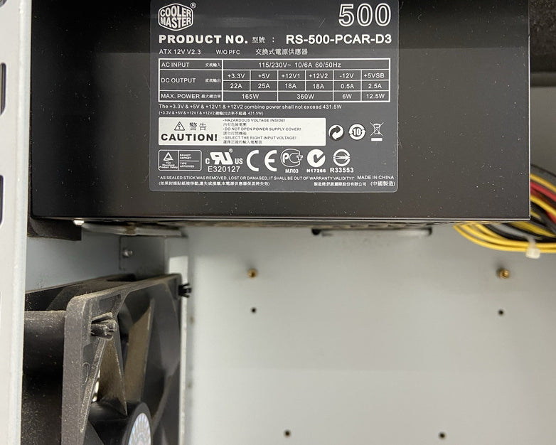 Cooler Master Sileo 500 Mid Tower Computer Case Cooler Master RS-500PCAR-D3