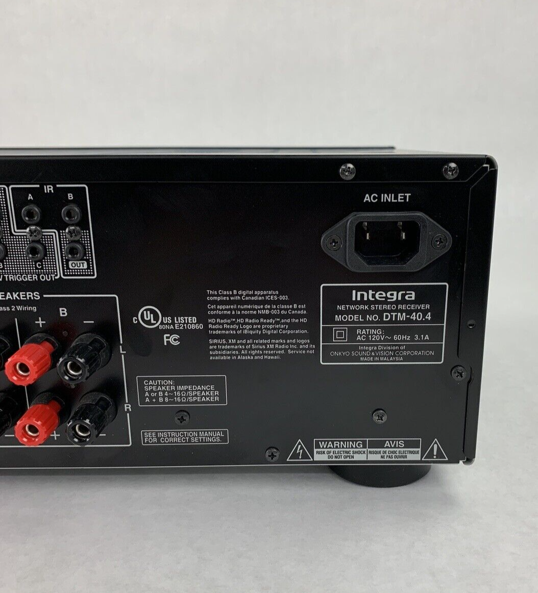 Integra DTM 40.4 Sirius XM WRAT Wide Range Amplifier Tested Bad Caps For Parts