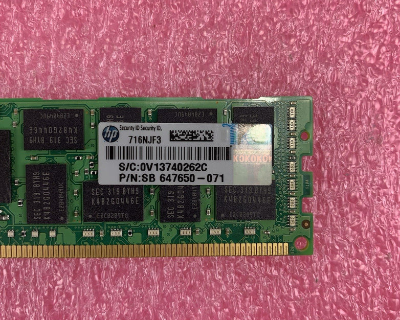 Samsung 8GB 2Rx4 PC3L-10600R-09-11-E2-D4 RAM Stick (Lot of 6)