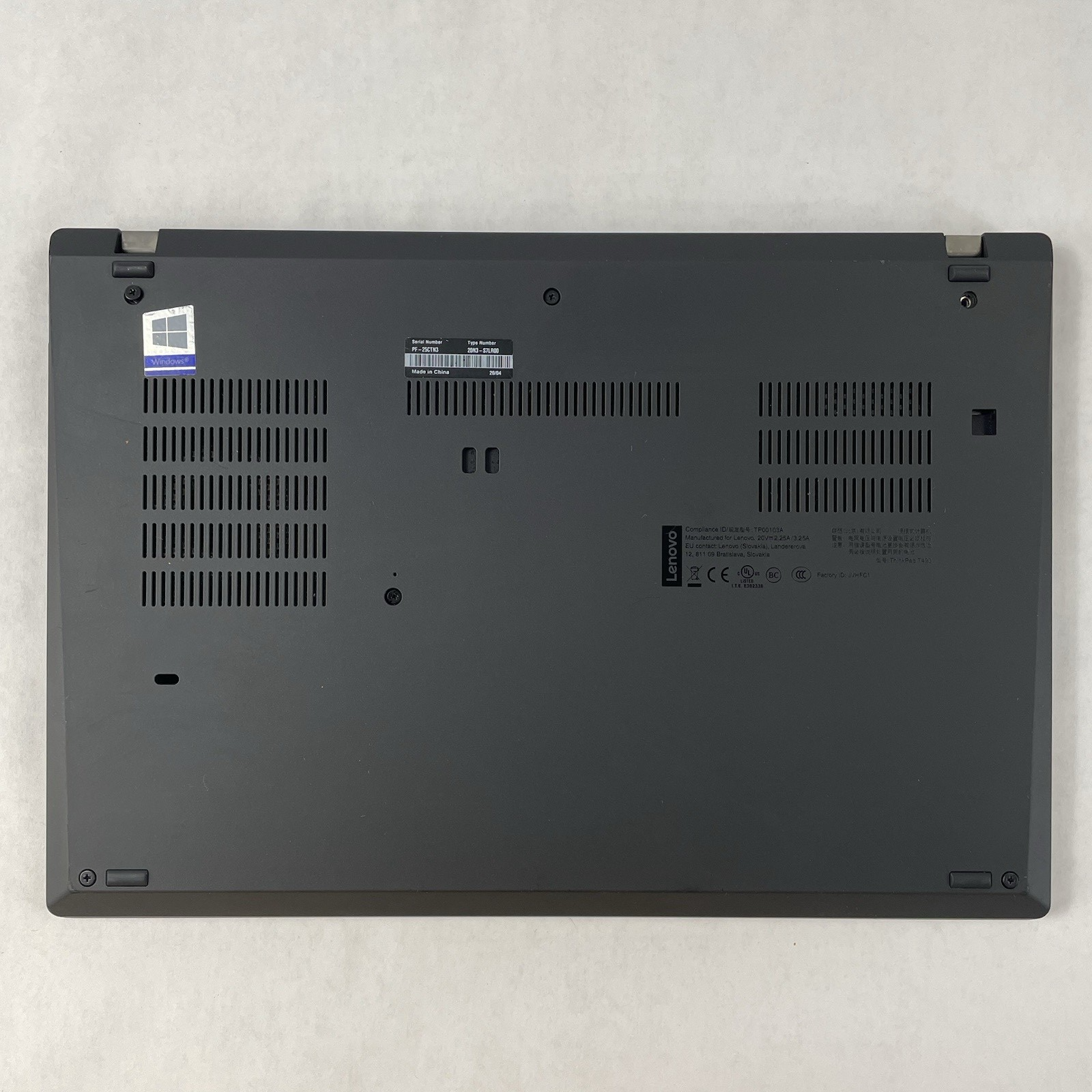 Lenovo ThinkPad T490 14" i5-8365U 1.60 GHz 8 GB RAN No SSD/OS/AC - Chipped Palm14