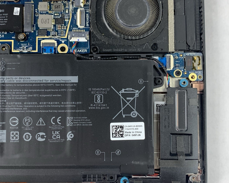 Dell Latitude 7320 13.3" i7-1185G7 3.00 GHz 32 GB RAM No OS/SSD/AC Clicky Track