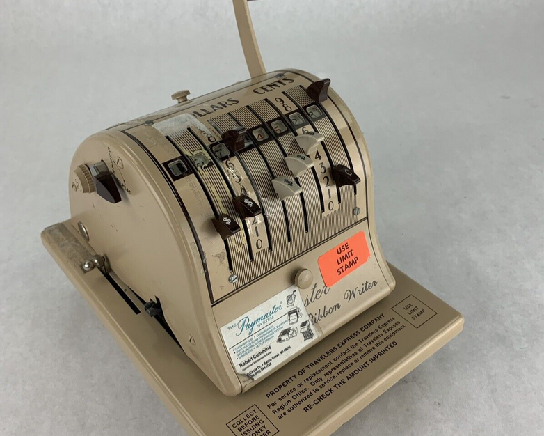 Paymaster 8000 Receipt Puncher W/ Film Tested