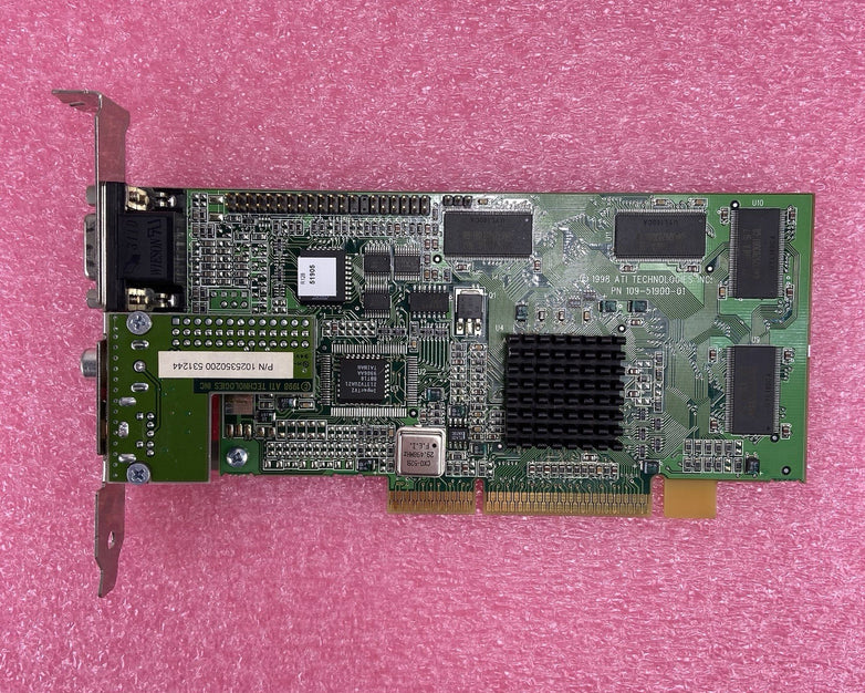 ATI Rage 128 32MB 109-51900-01 AGP Graphics Card VGA 1025350200 S Video