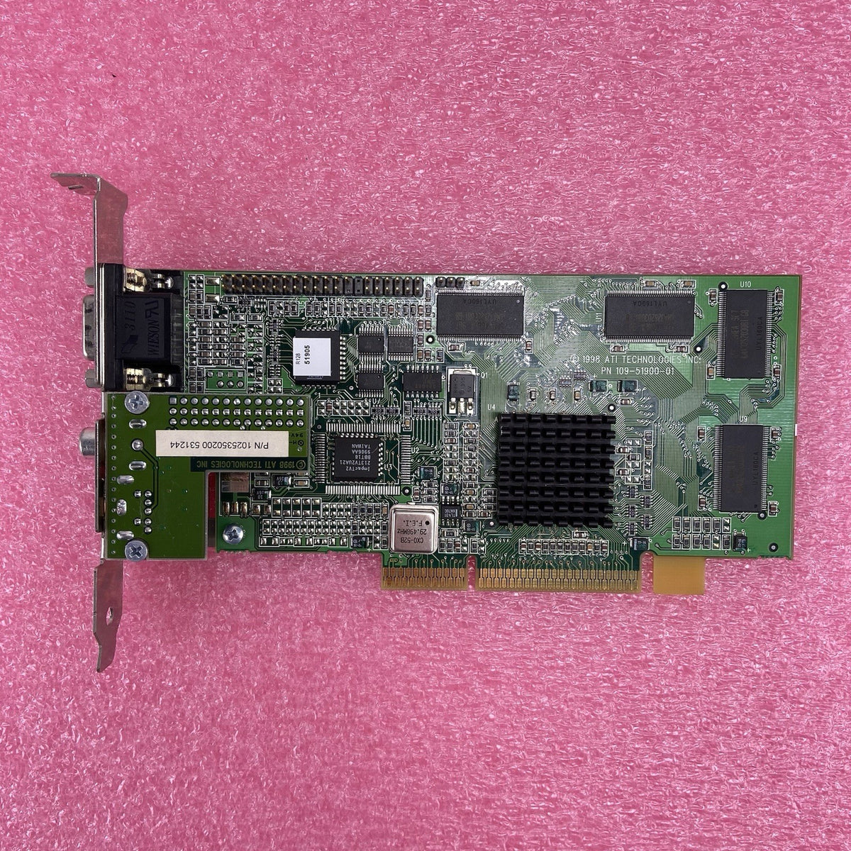 ATI Rage 128 32MB 109-51900-01 AGP Graphics Card VGA 1025350200 S Video5