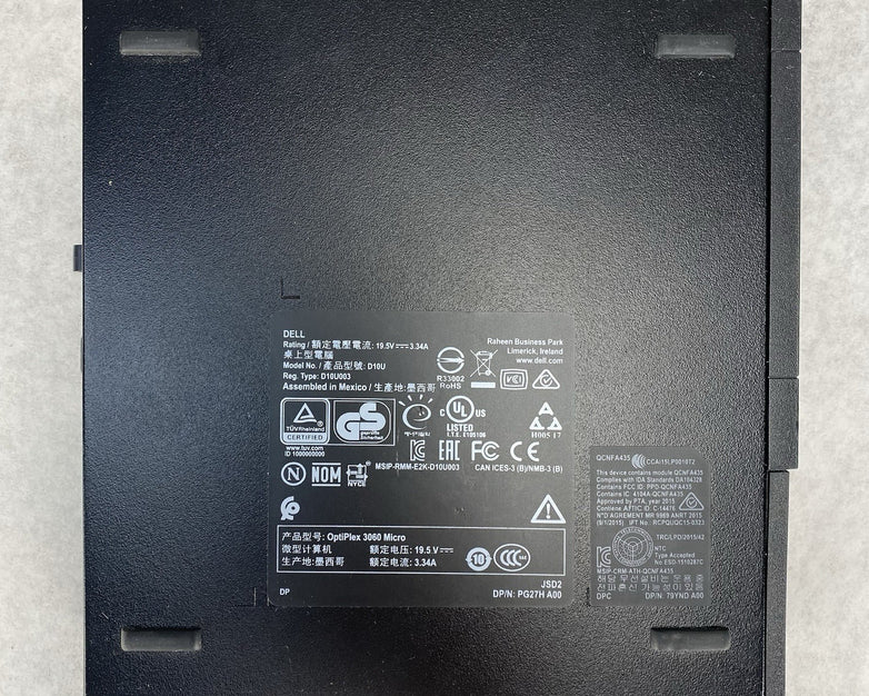 Dell OptiPlex 3060 Micro Intel Core i5-8500T 2.1GHz 8GB RAM No HDD OS AC