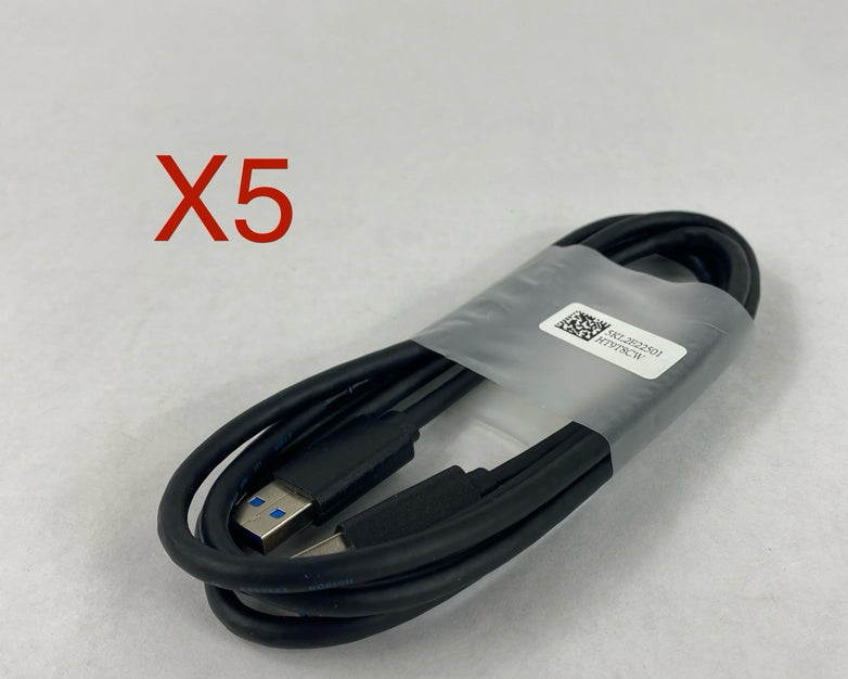 Dell 5KL2E05502 SuperSpeed USB 3.0 A to B Cable 6ft Lot of 5