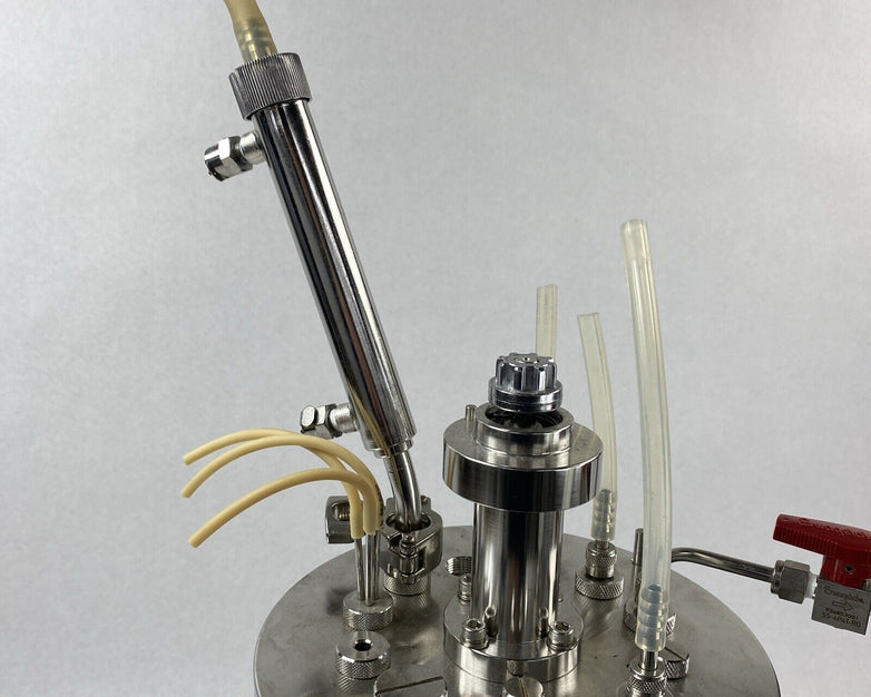 Eppendorf G-1395-13  3L Liter Glass Jacketed Vessel Bioreactor