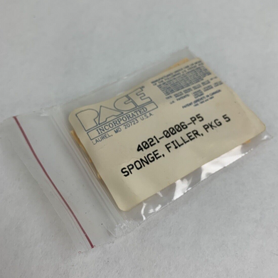 Pace 4021-0006-P5 Replacement Sponge Pack of 5 New
