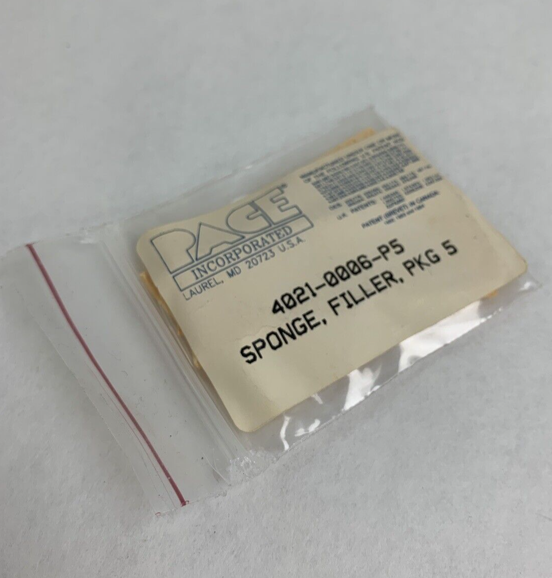 Pace 4021-0006-P5 Replacement Sponge Pack of 5 New