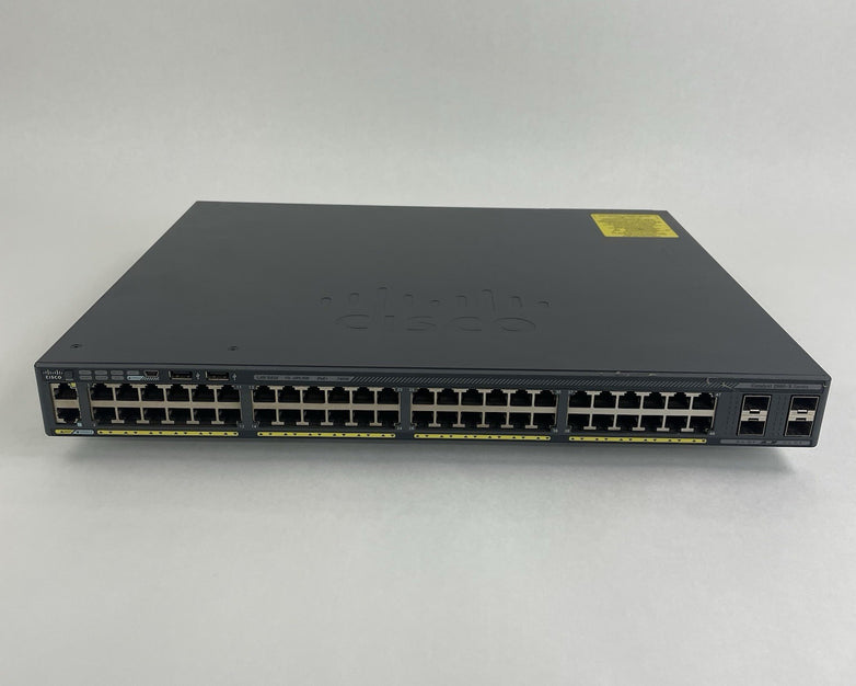 Cisco WS-C2960x-48FPS-L V07 48 Port Ethernet Switch Tested and Reset
