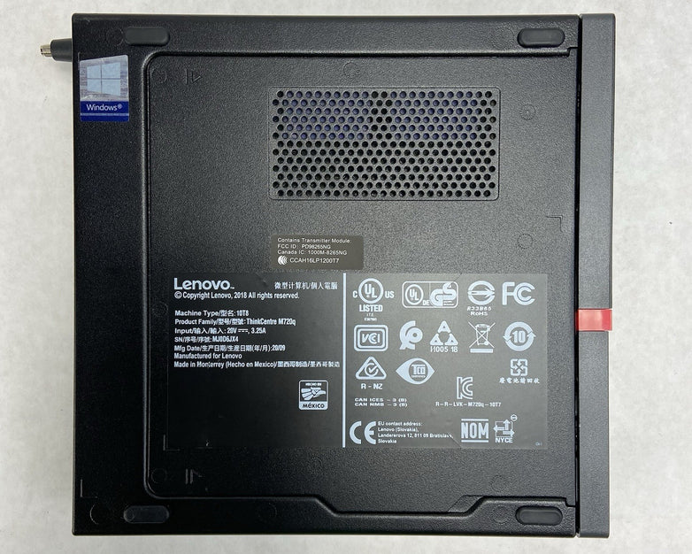 Lenovo ThinkCentre M720Q MFF Intel Core i5-8500T 2.1GHz 8GB RAM No AC/HDD/OS