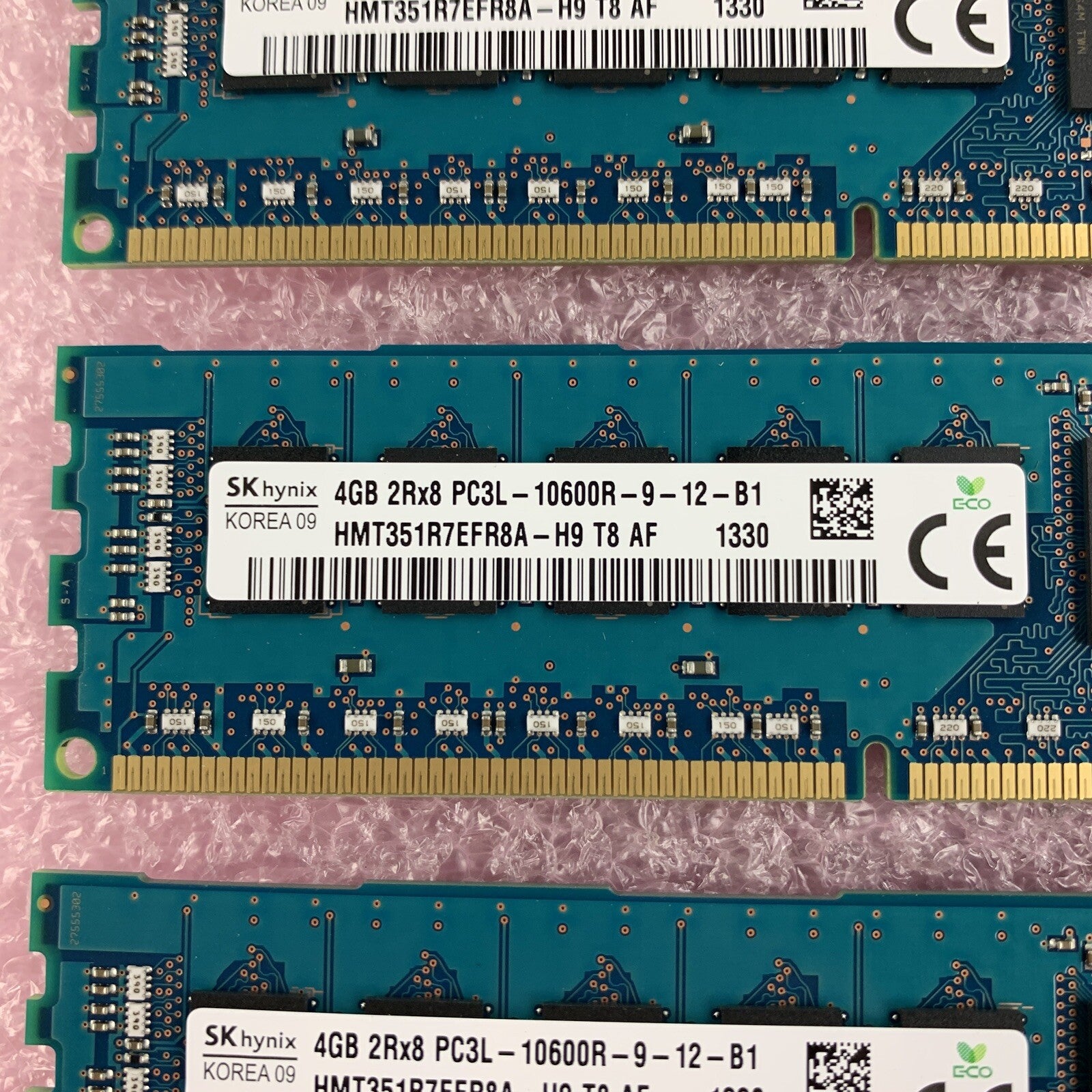 SK Hynix HMT351R7EFR8A-H9 T8 4 GB 2Rx8 PC3L-10600R Server Memory Lot of 12