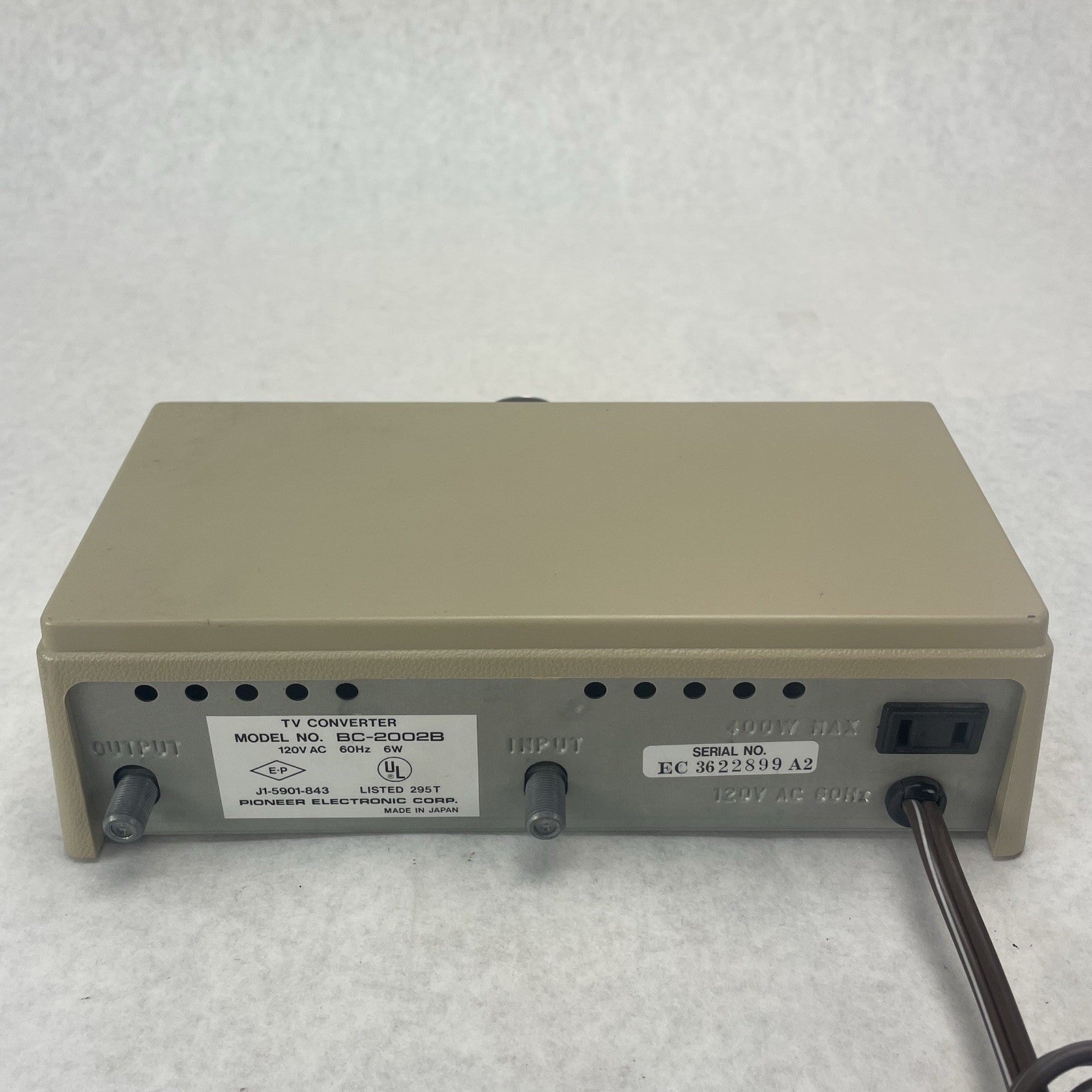 Pioneer BC-2002B TV Converter Tuning Box Model5