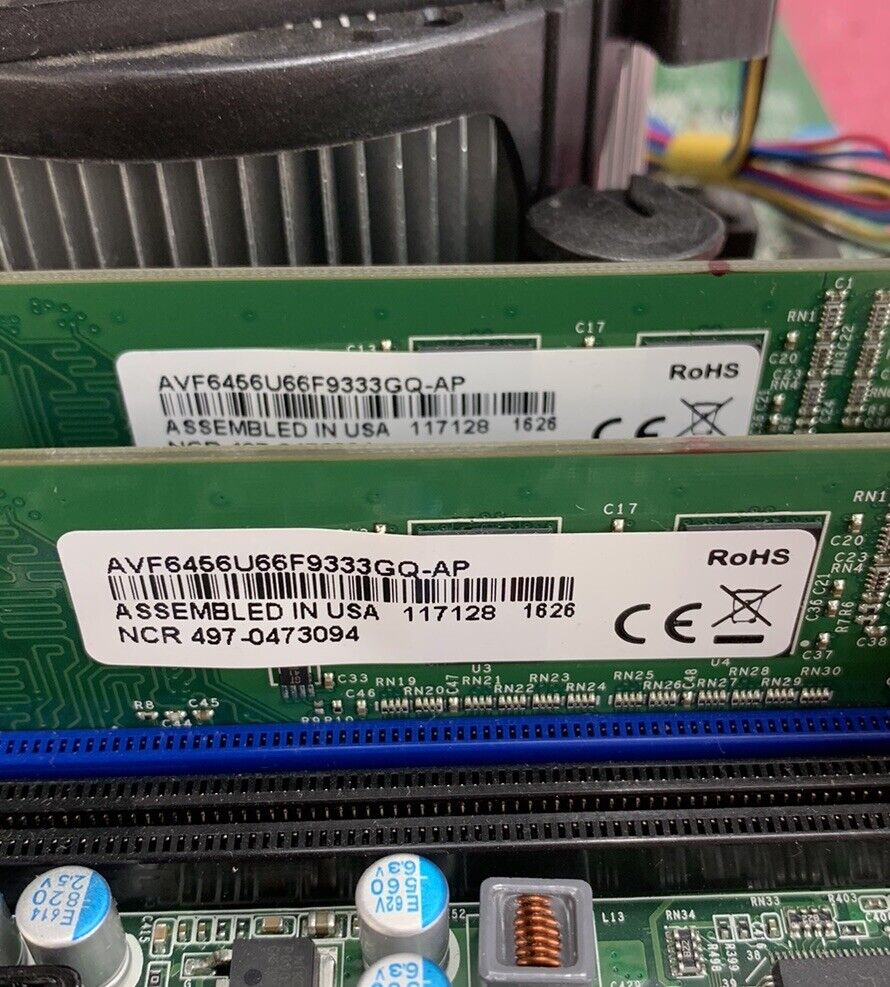 NCR Pocono D-NR6-D021 Motherboard Intel Core i5-2400 3.1GHz 4GB RAM w/Shield