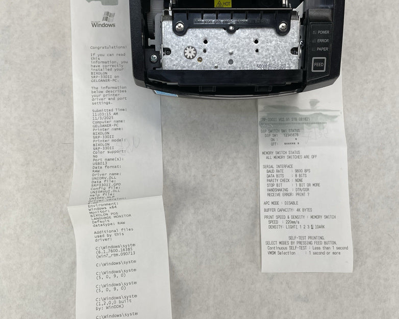 Bixolon SRP-330II Direct Thermal Printer Desktop Receipt