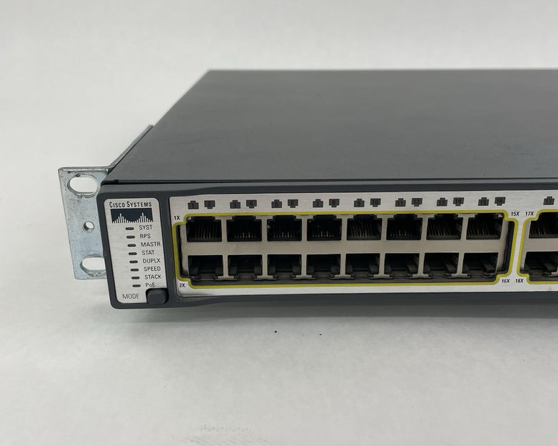 Cisco Catalyst  WS-C3750-48PS-S V05 3750 48 Port Switch - Tested