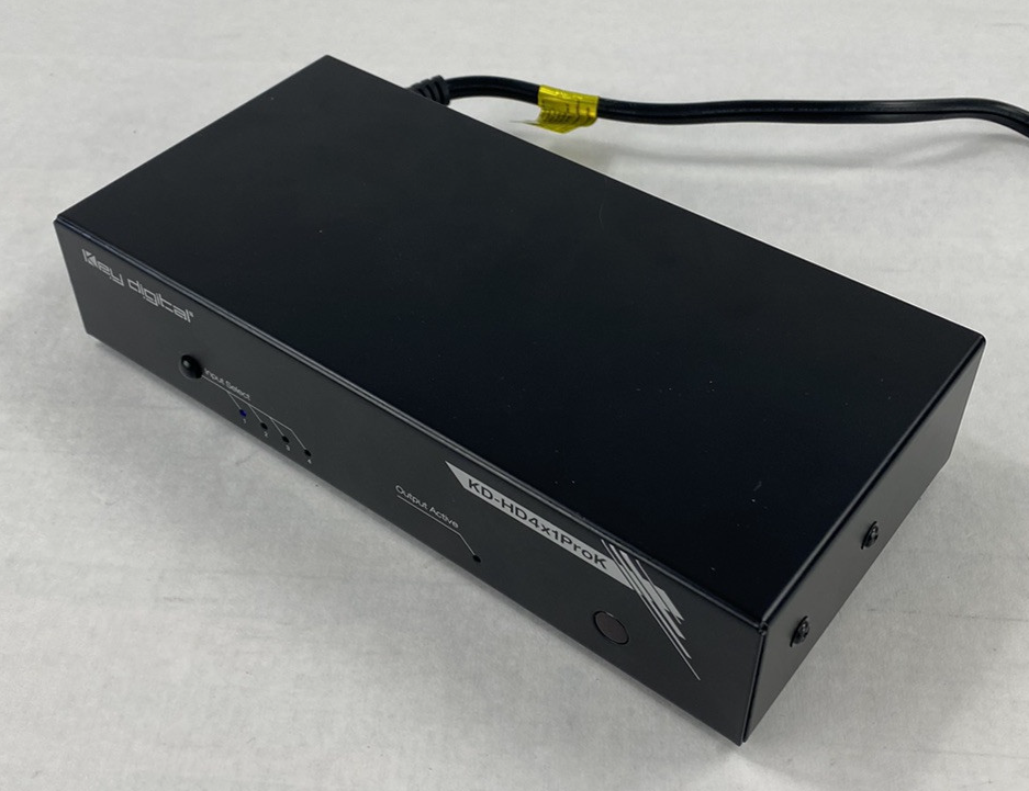 Key Digital KD-HD4x1ProK HDMI Switcher Power Tested No AC Adapter