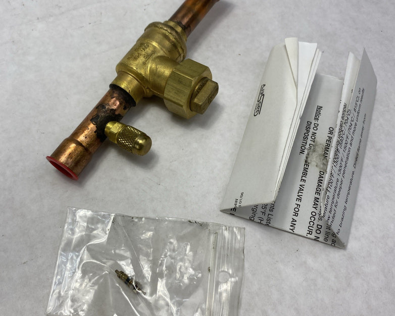 Superior Refridgeration 586WAS-10ST Ball Valve Full Port With Access Fitting
