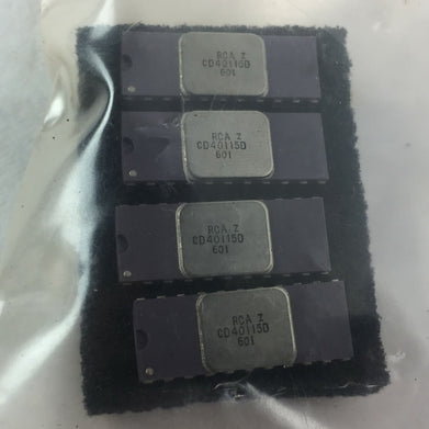 (4)  RCA CD40115D Integrated Circuit  Lot of 4