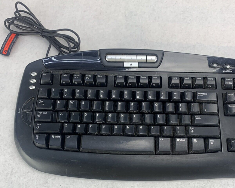 Lot of 2 Microsoft KC-0405 Wired Keyboard