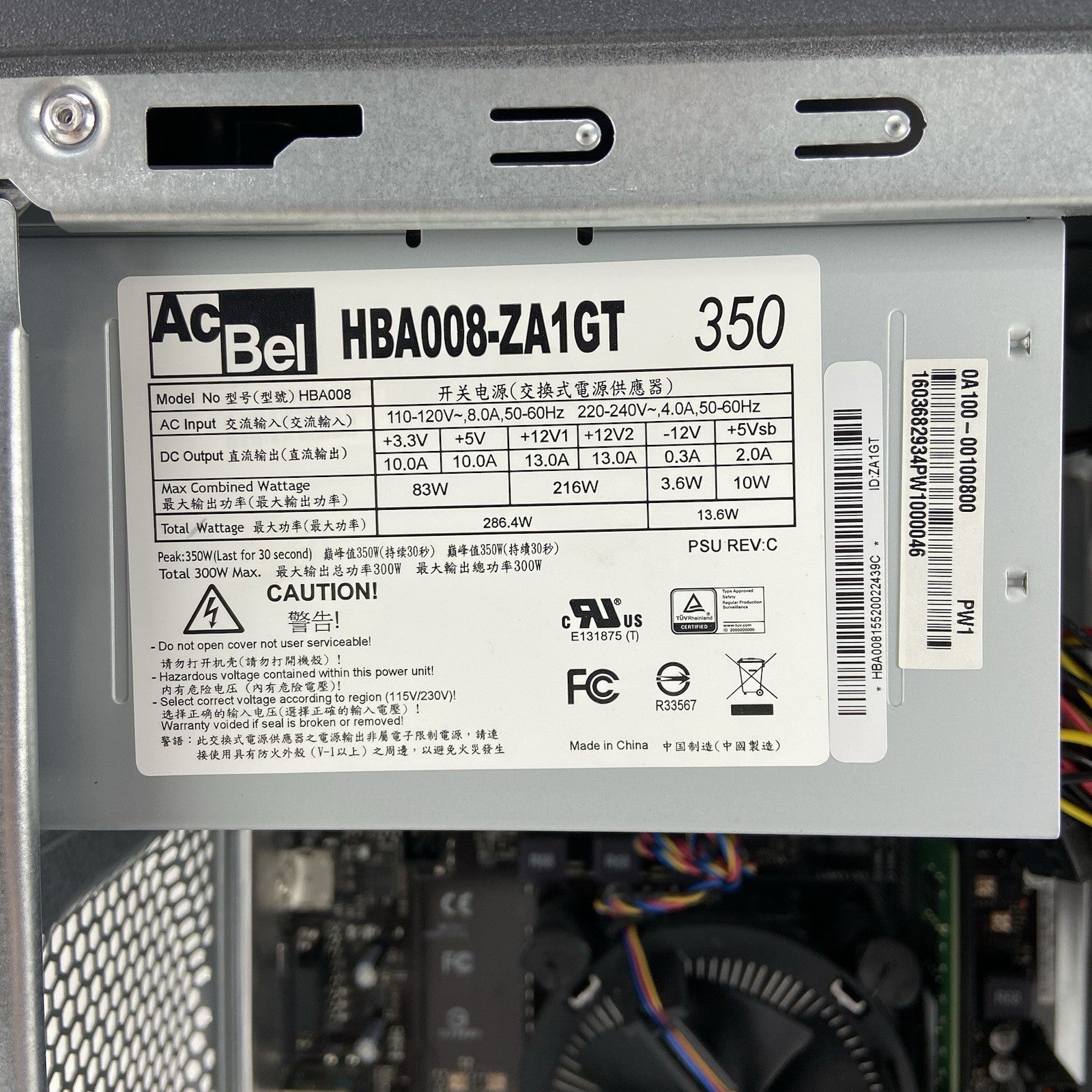 ASUS M32CD MT Intel Core i3-6122 3.7GHz 8GB RAM No HDD No OS10