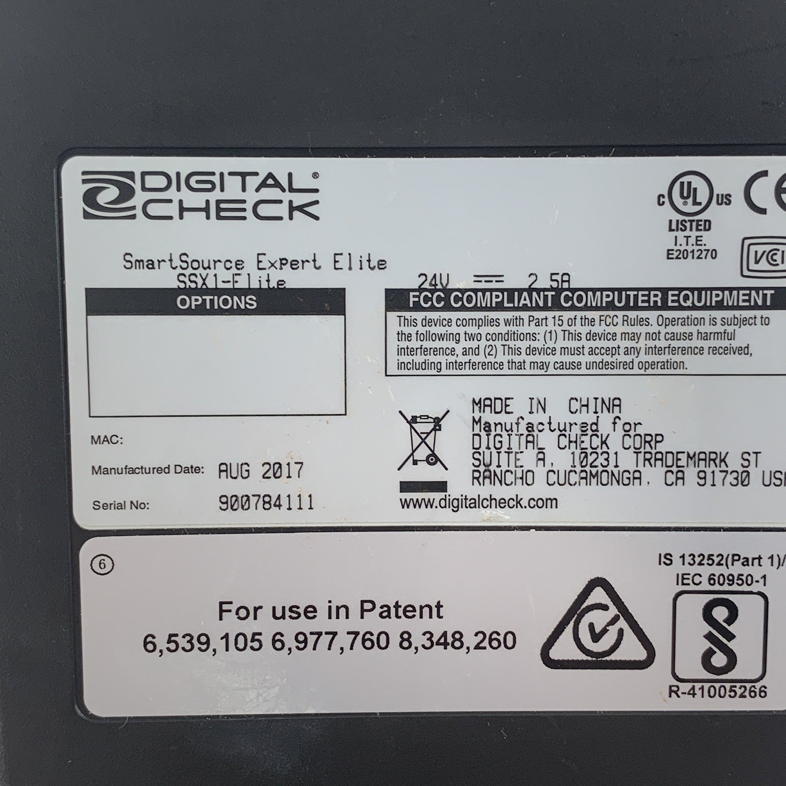 Digital Check SSX1-ELITE Smartsource Bad Ribbon and Rollers Parts and Repair