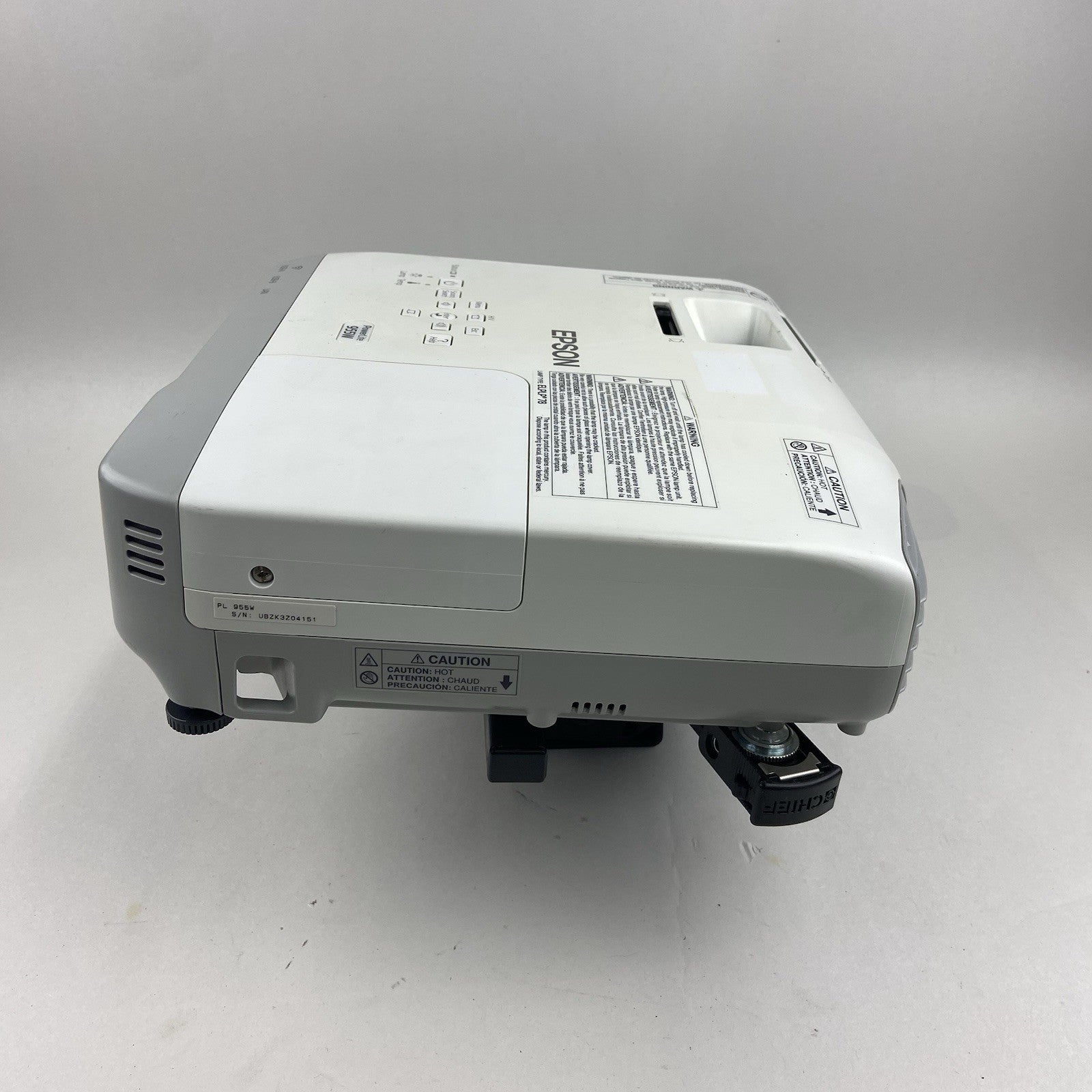 Epson PowerLite 955W 3LCD Projector 3000 ANSI HD 1080i H582A HDMI6
