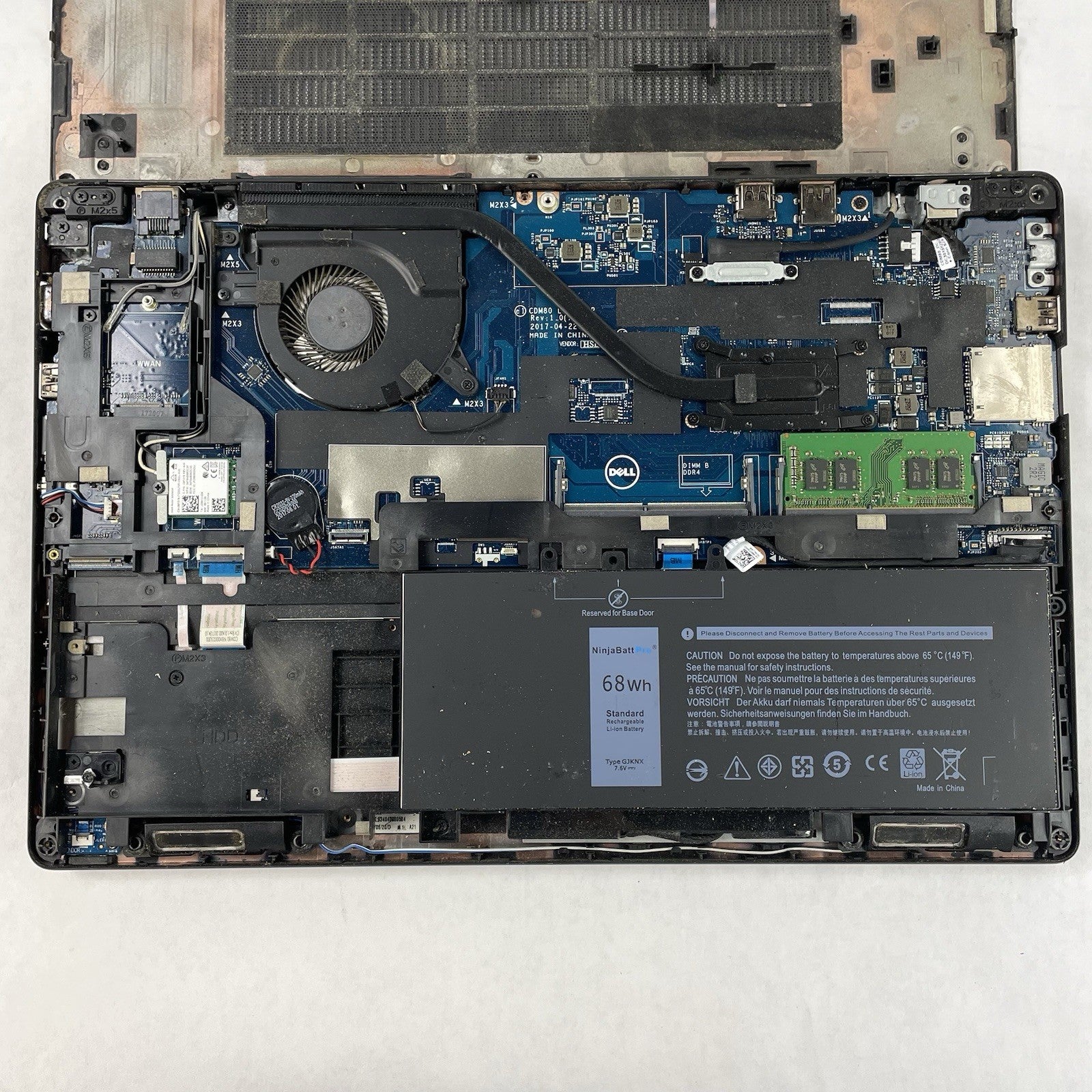 Dell Latitude 5580 15.6" i5-7300U 2.60 GHz 8 GB RAM No SSD/OS20