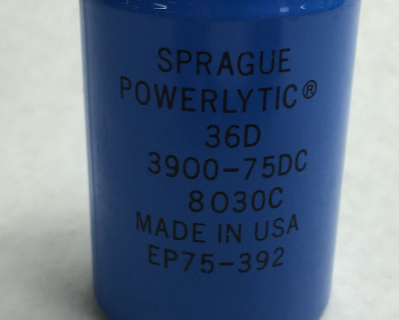 NOS Sprague Powerlytic 36D 3900-75DC EP75-392