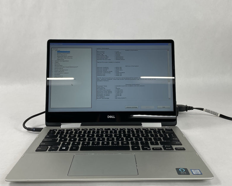 Dell Inpiron 7386 13.3" Touch i58265U 1.60 GHz 8 GB RAN No SSD No OS No AC