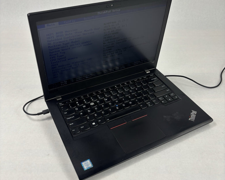 Lenovo ThinkPad T480 14" Laptop i5-8350 1.7 GHz 8 GB Ram No OS No HDD No AC