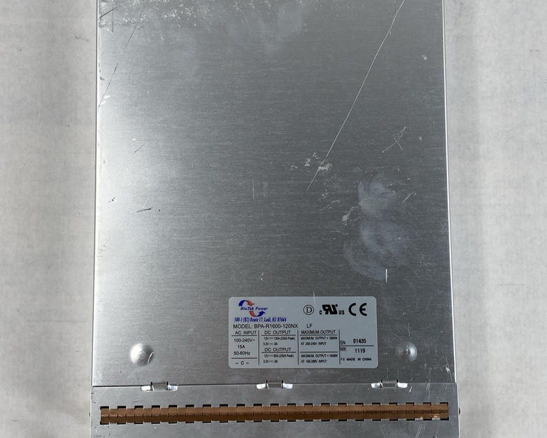 BluTek Power BPA-R1600-120NX 1600W E-Series Power Supply Untested