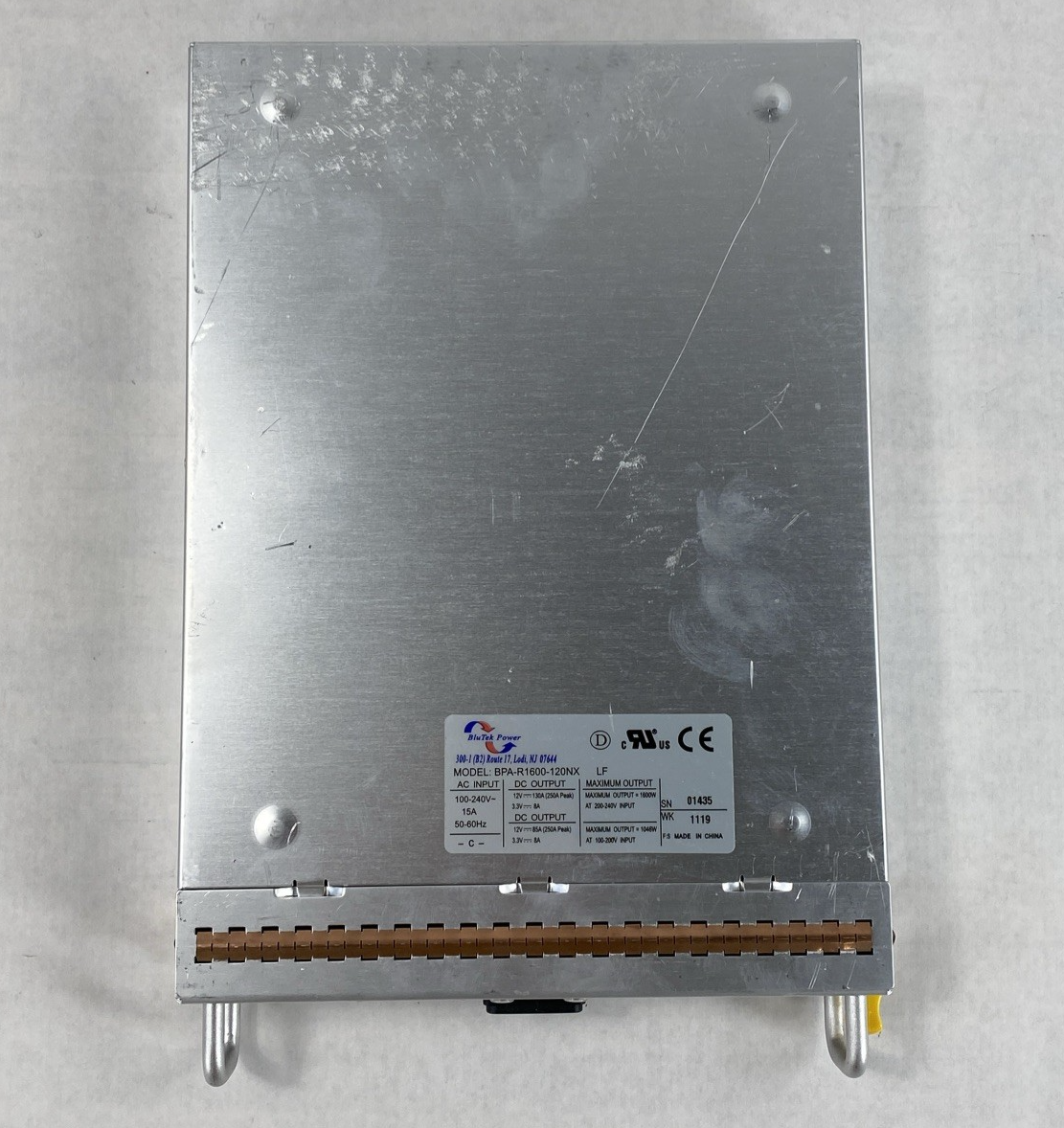 BluTek Power BPA-R1600-120NX 1600W E-Series Power Supply Untested