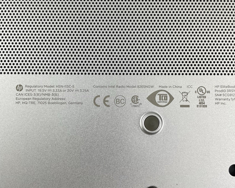 HP EliteBook 850 G5 15.6" i5-7200U 2.50 GHz 8 GB RAM No SSD/OS/AC