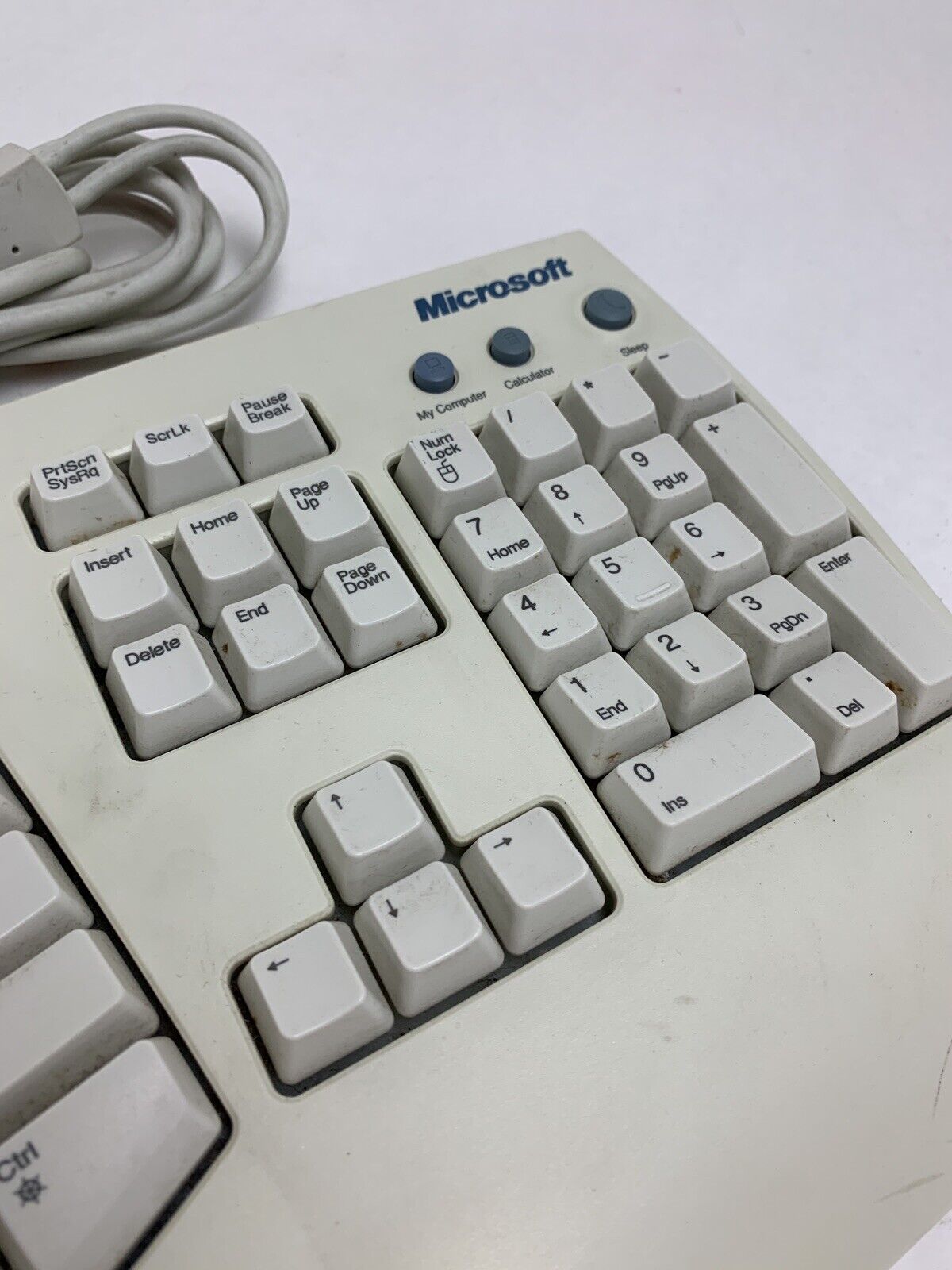 Microsoft RT9431 Natural Multimedia Keyboard Ergonomic Comfort PS/2 & USB Tested
