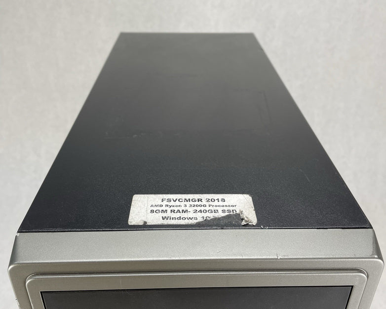 Vintage Retro Black Sleeper Build mATX Case Barebones 300w Power Supply