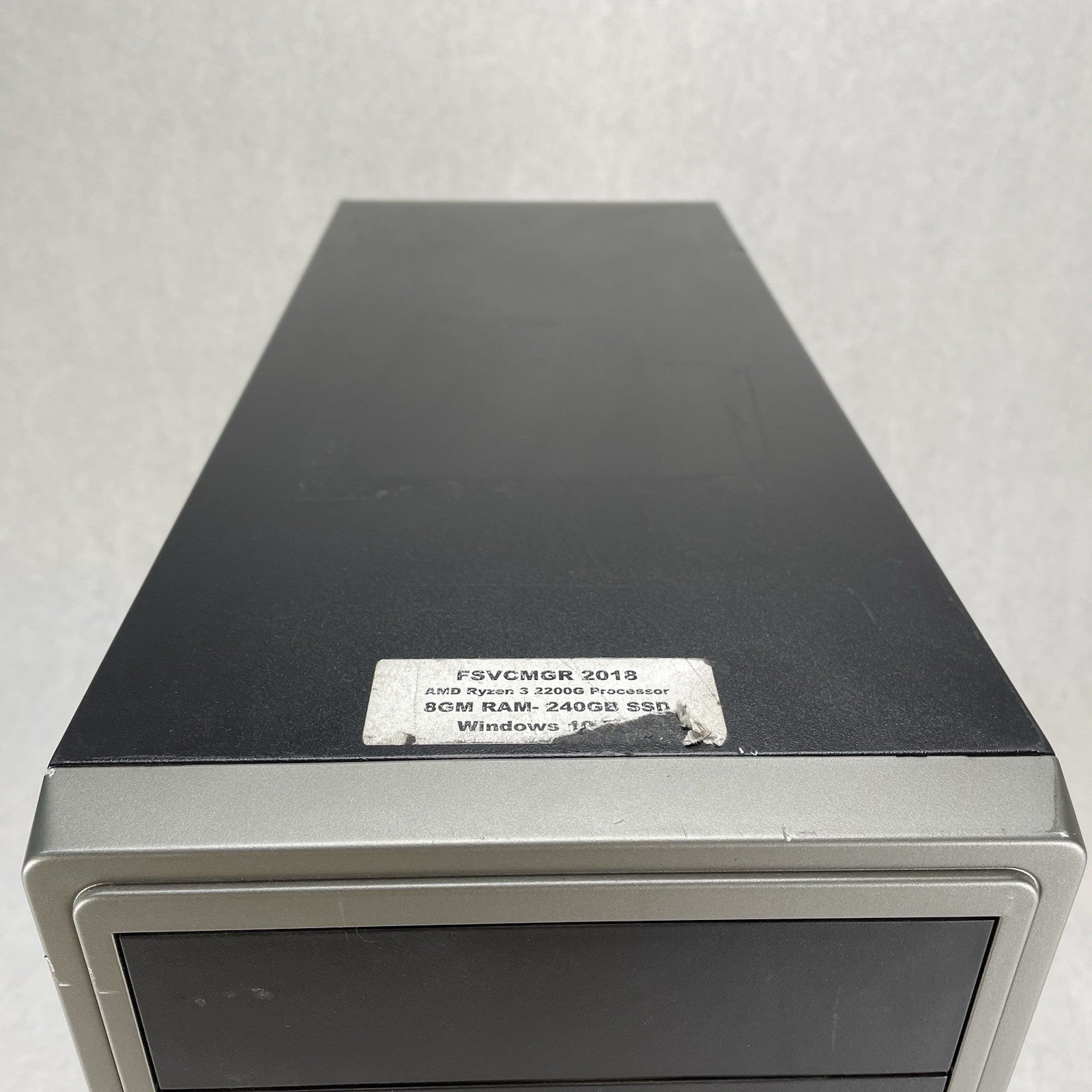 Vintage Retro Black Sleeper Build mATX Case Barebones 300w Power Supply