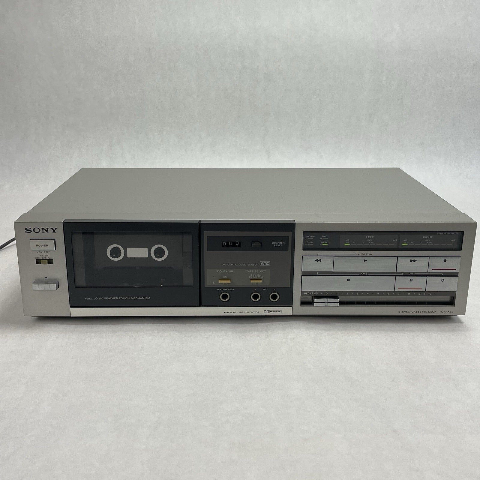 Sony TC-FX33B Stereo Cassette Deck For Parts1