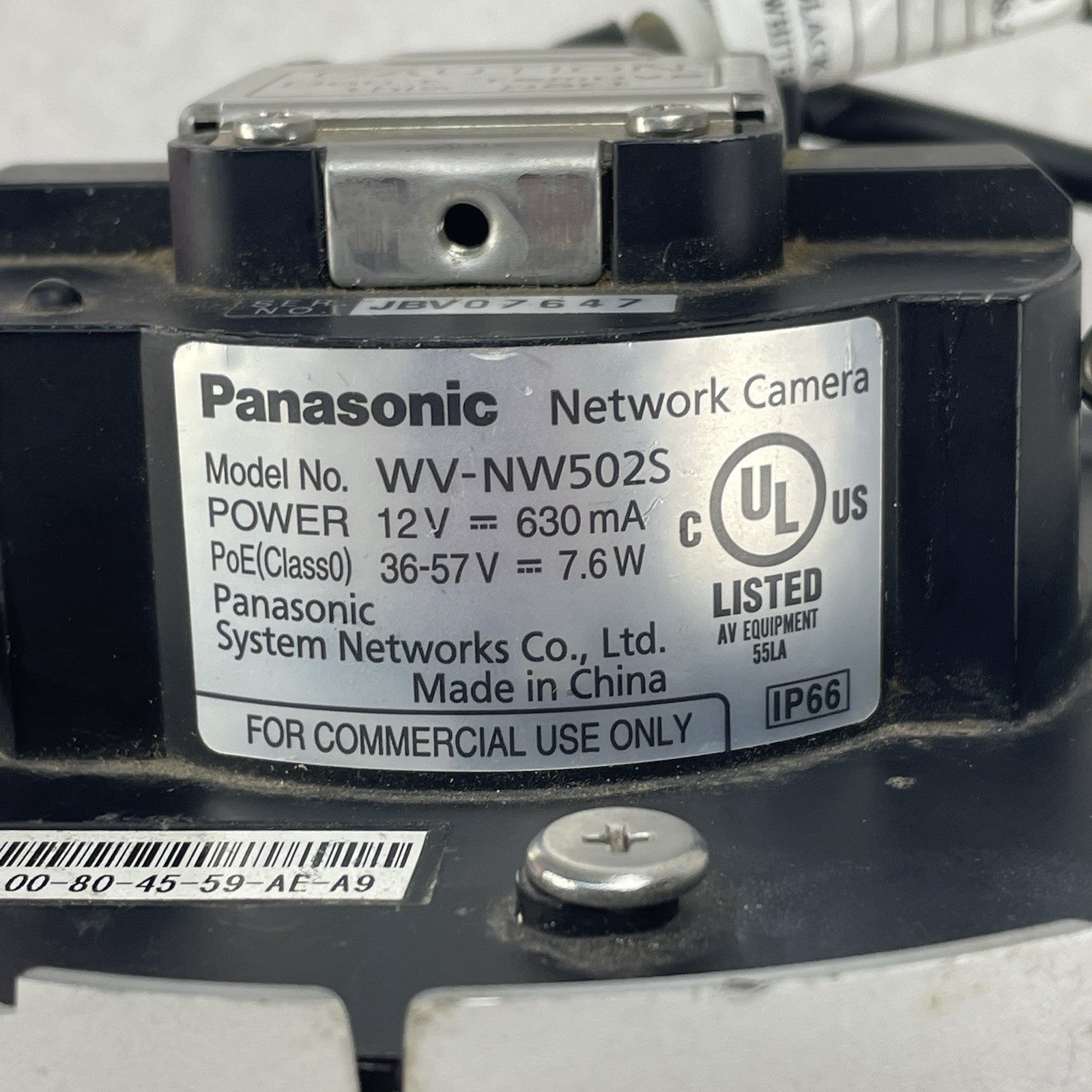 Panasonic WV-NW502S IP Network Camera Outdoor IP66 PoE 12V Security Camera3