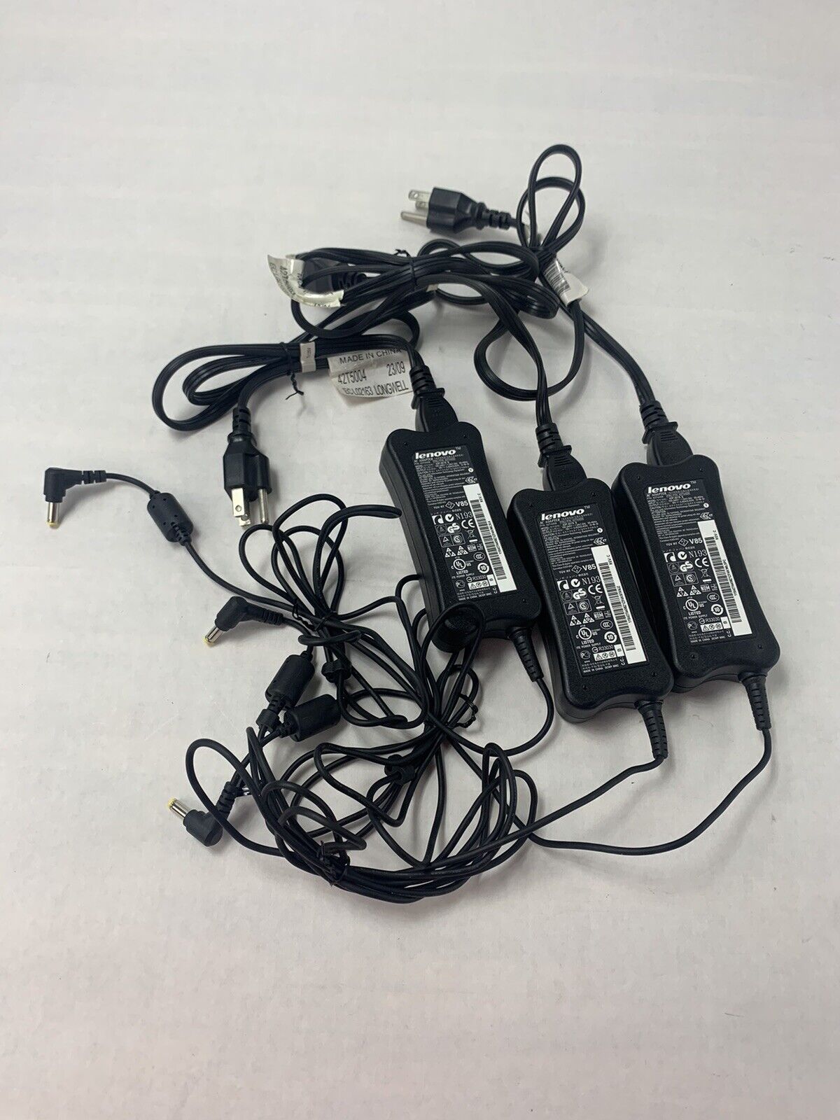 Lot 3 Lenovo ADP-65YB 65W 5.5x2.5mm AC Charger PA-1650-52LC