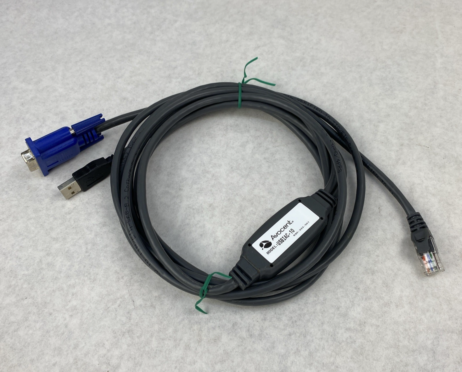 Avocent USBIAC-10 USB and VGA integrated CAT5 KVM Server Cable 520-422-5020
