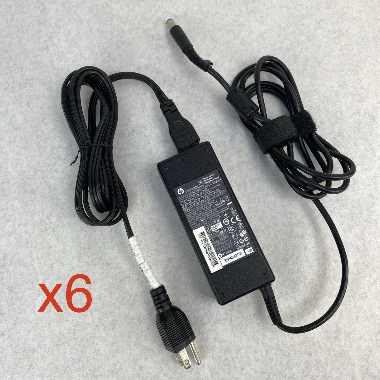 HP PPP012L-E 90W 19.5V 4.62A 7.4mm Barrel Laptop Charger AC Adapter (Lot of 6)0