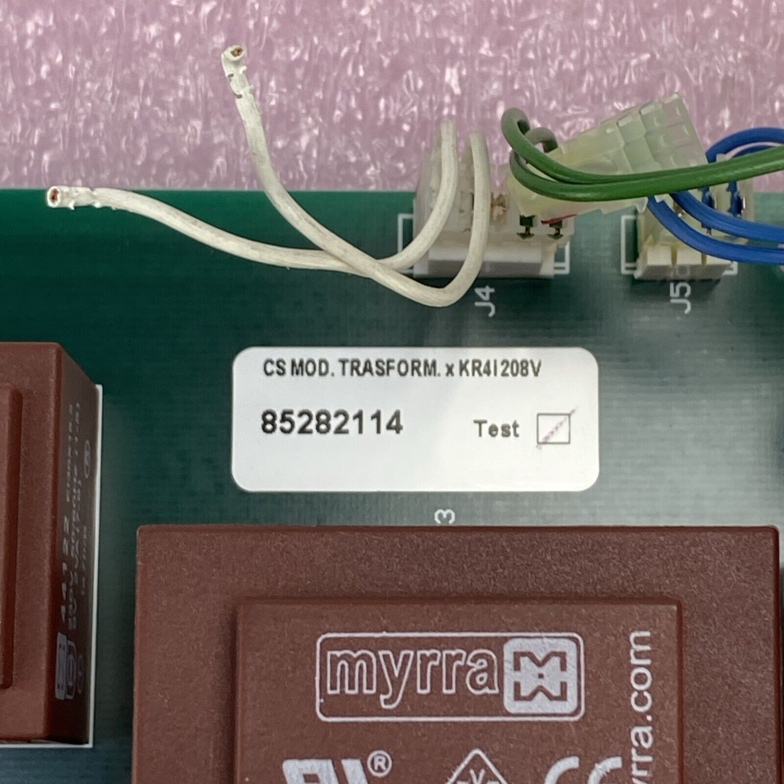 Thermo Scientific 85282114 Centrifuge HT6 208Vac 60Hz Transformer Board KR4I