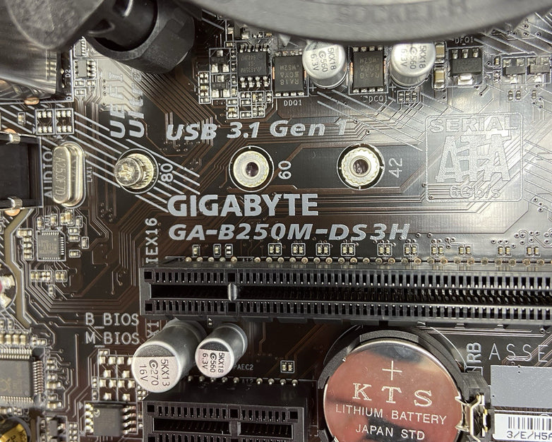 Gigabyte B250M-DS3H Motherboard Intel Core i5-7400 3GHz 4GB RAM w/IO Shield
