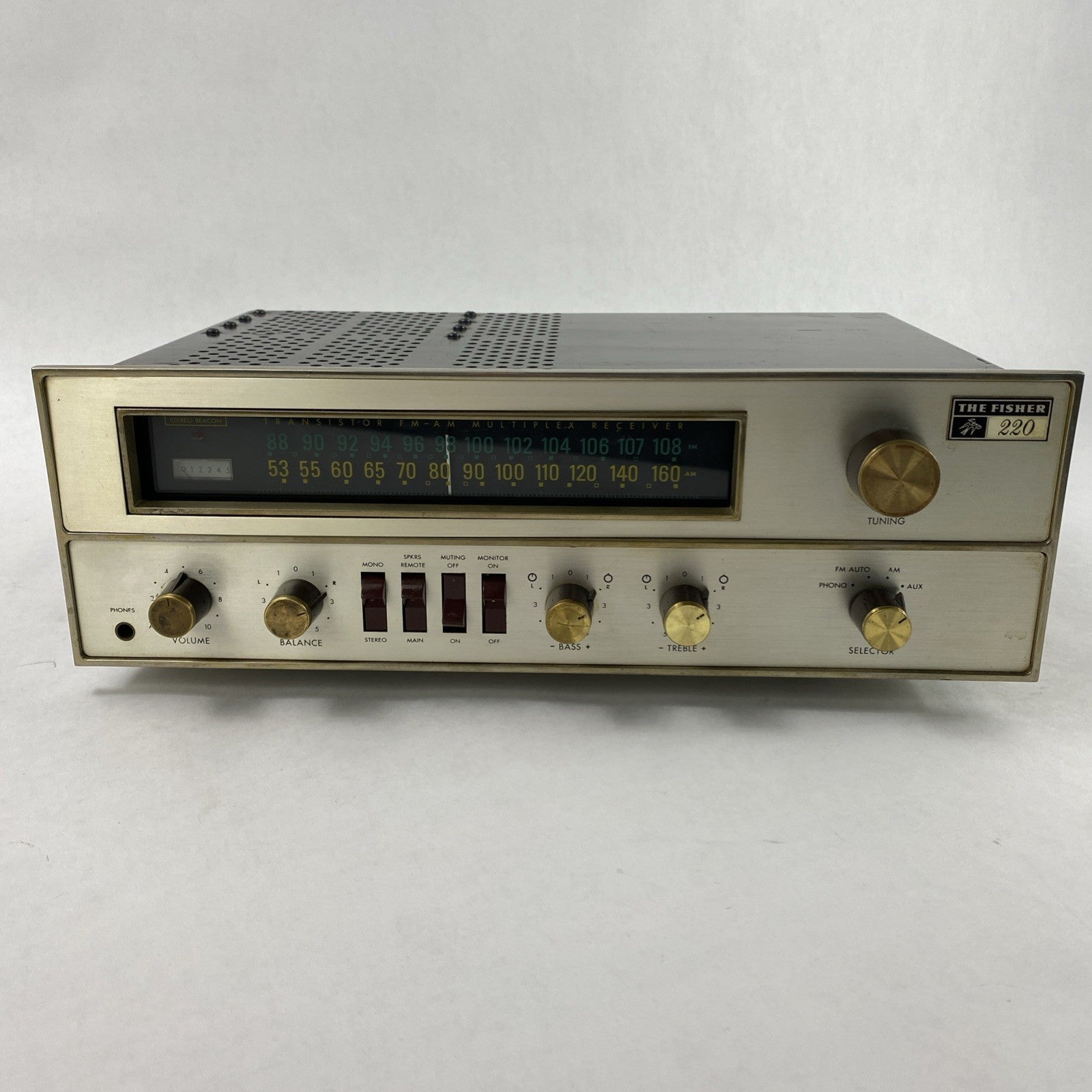 The Fisher 220-T Receiver Stereo Parts or Repair1