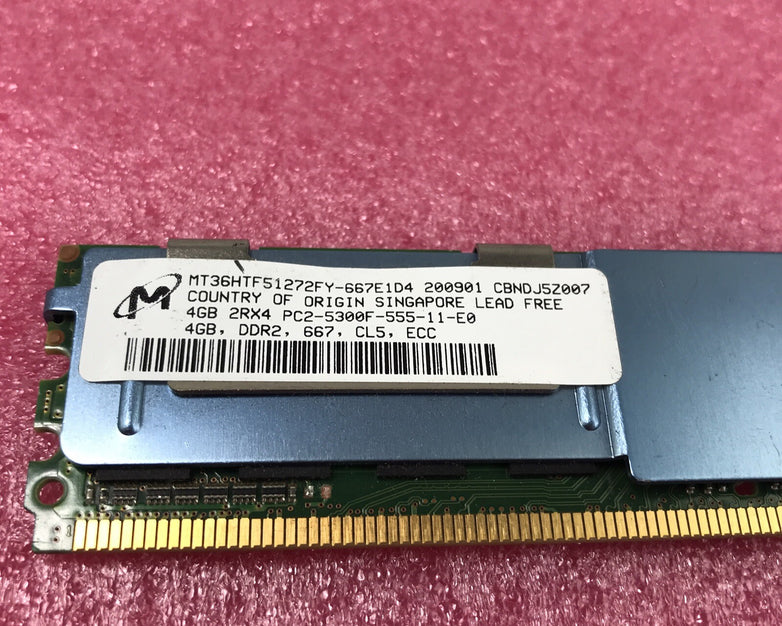 20GB Kit 5x 4GB 2XR4 PC2-5300F DDR2 CL5 ECC CT51272AF667 (Tested and Working)