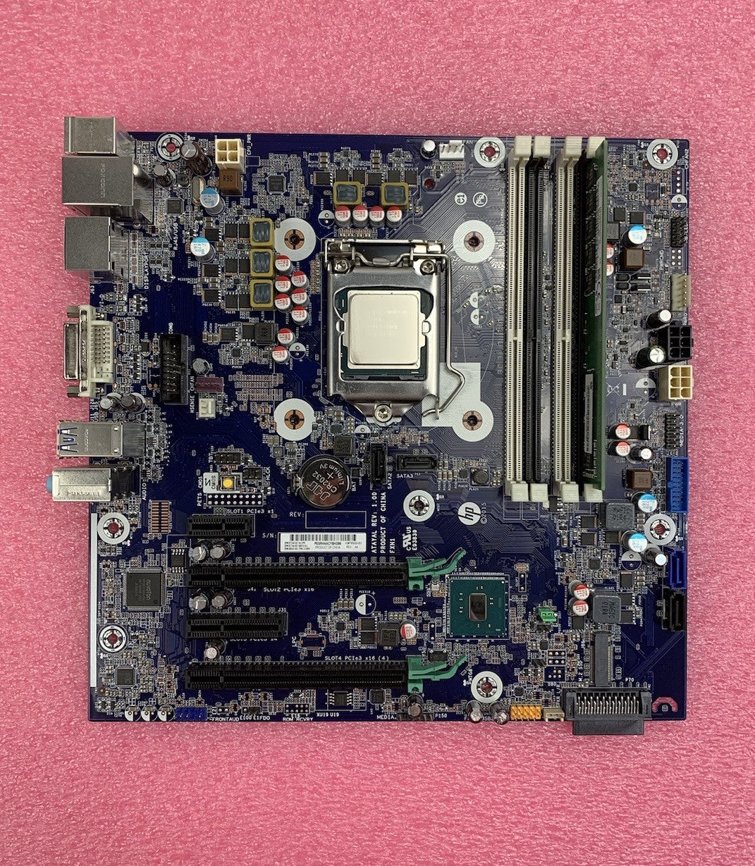 HP Z240 Workstation Motherboard Intel Core i3-6100 3.7GHz 8GB RAM No Shield